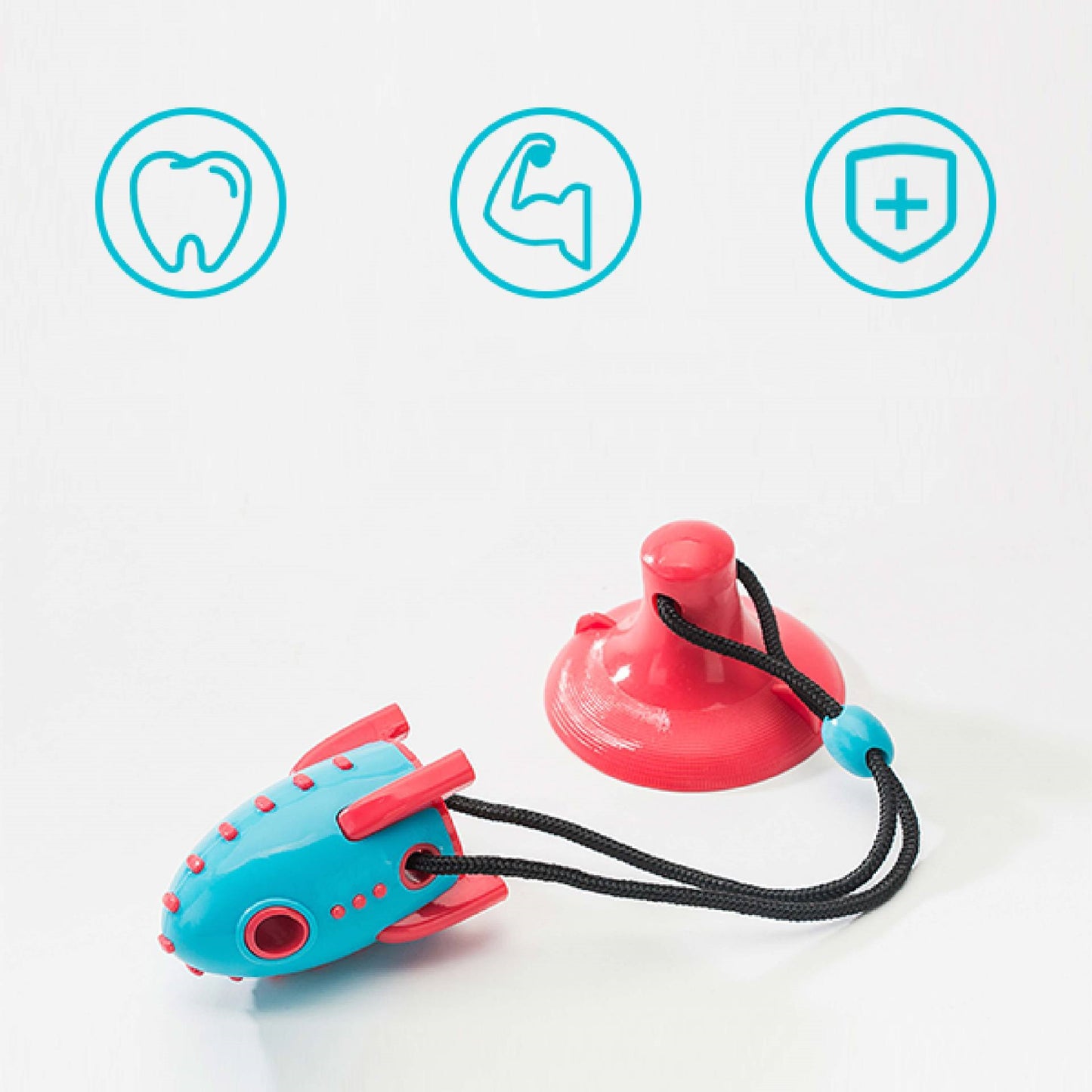 Bite-Resistant Leaking Food Rocket Toy