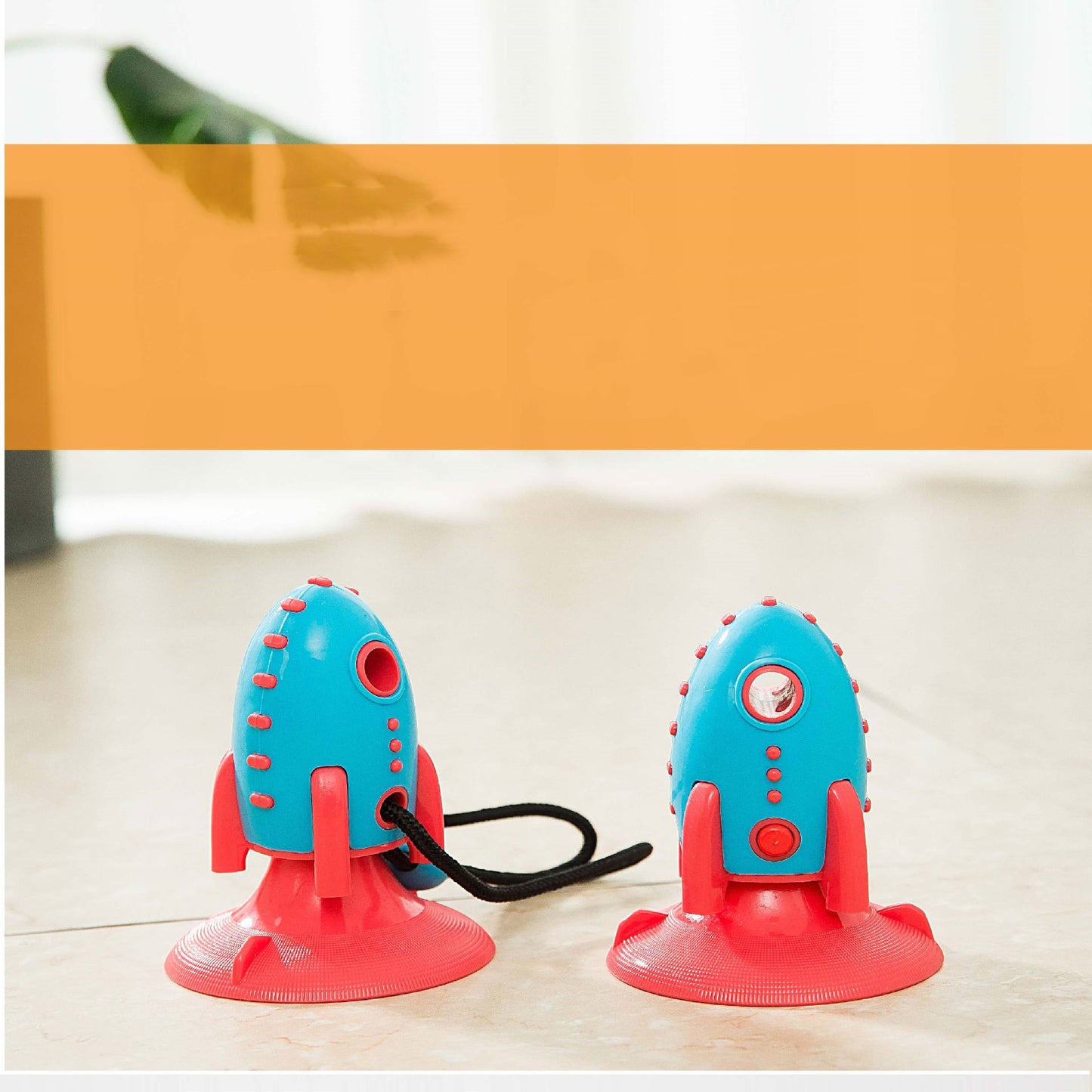 Bite-Resistant Leaking Food Rocket Toy