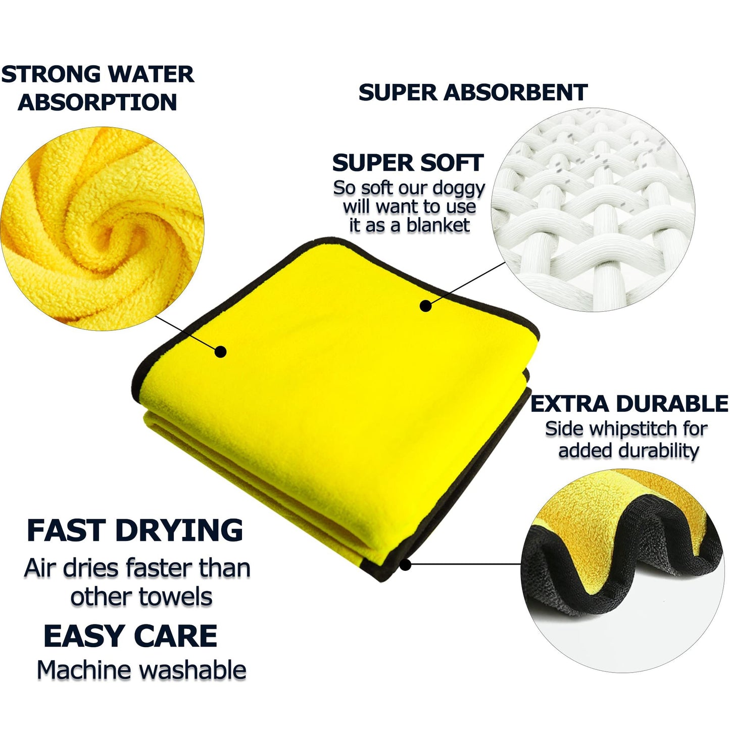 Super Absorbent Microfiber Pet Towel
